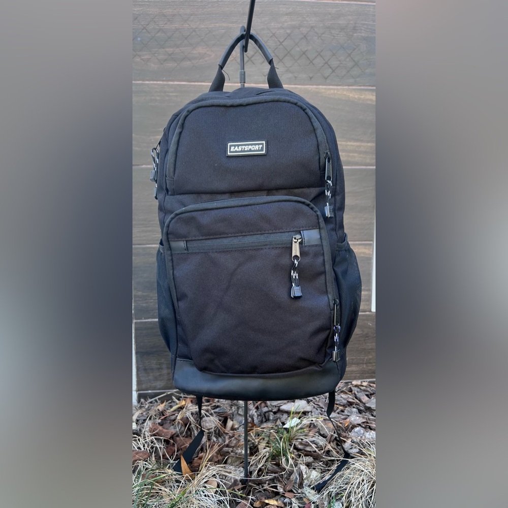 Eastport Normcore Black Basic Lightweight Backpack Minimalist